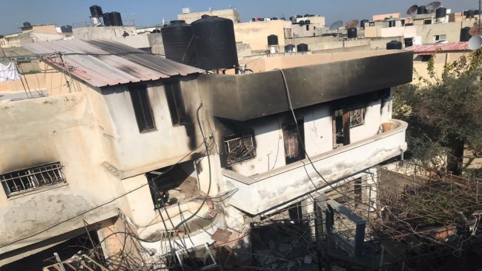 استهداف منزل بصاوريخ أنيرجا، في جنين (وفا)