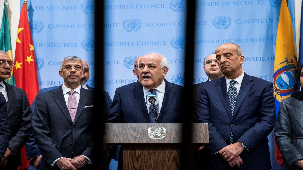 مندوب فلسطين الدائم لدى الأمم المتحدة رياض منصور