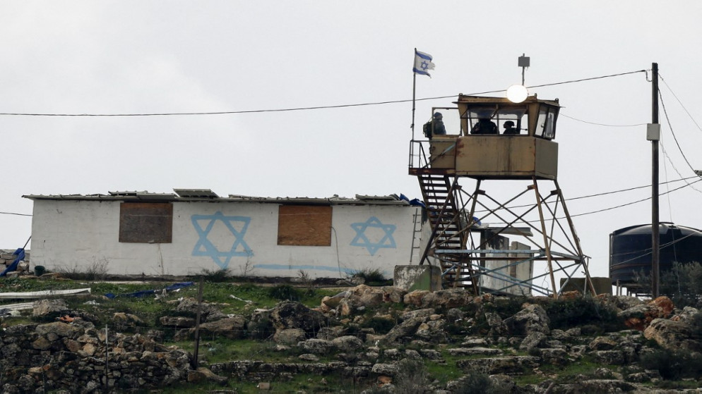 قوات الاحتلال الإسرائيلي في قرية بيتا الفلسطينية جنوب نابلس في الضفة الغربية المحتلة. (أ ف ب)