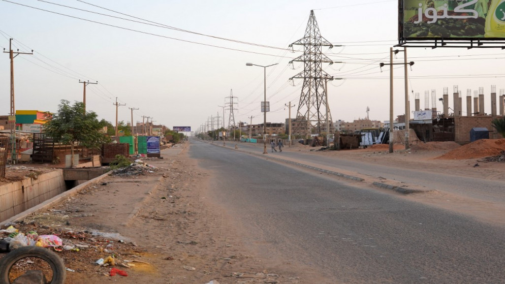 أحد الشوارع في مدينة الخرطوم في السودان. (أ ف ب)