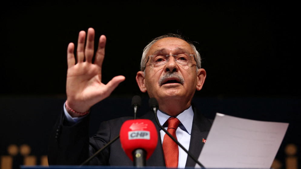 زعيم المعارضة التركية كمال كيليشدار أوغلو، 18/5/2023. (رويترز)
