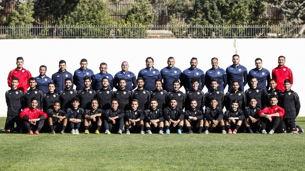 صورة جماعية للاعبي المنتخب الوطني تحت 23 عاما. (اتحاد كرة القدم)