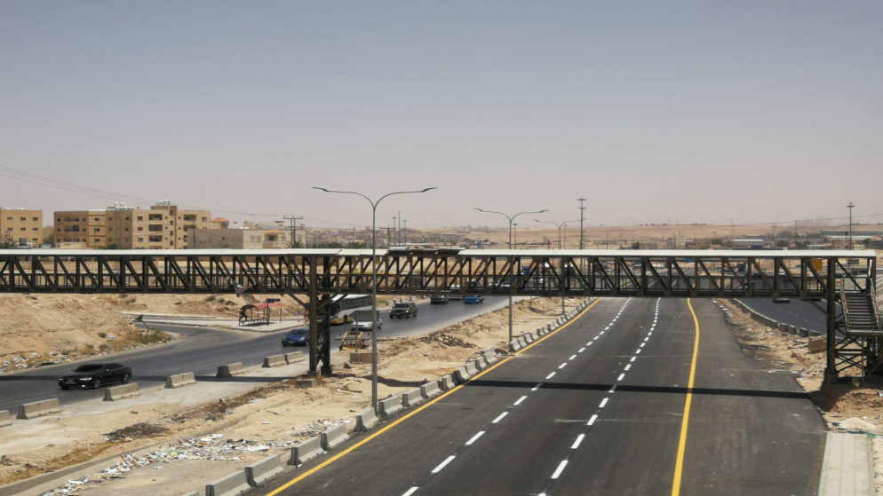 جزء من مشروع الباص سريع التردد بين مدينتي عمّان - الزرقاء، للمنطقة الواقعة من الجسر التنموي إلى حي العراتفة. (وزارة الأشغال العامة)
