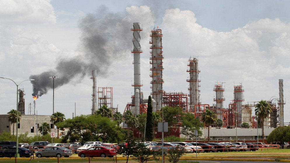 مصفاة كاديريتا التابعة لشركة النفط الحكومية المكسيكية بيميكس في كاديريتا. المكسيك . 27 أغسطس / آب 2021. (رويترز)
