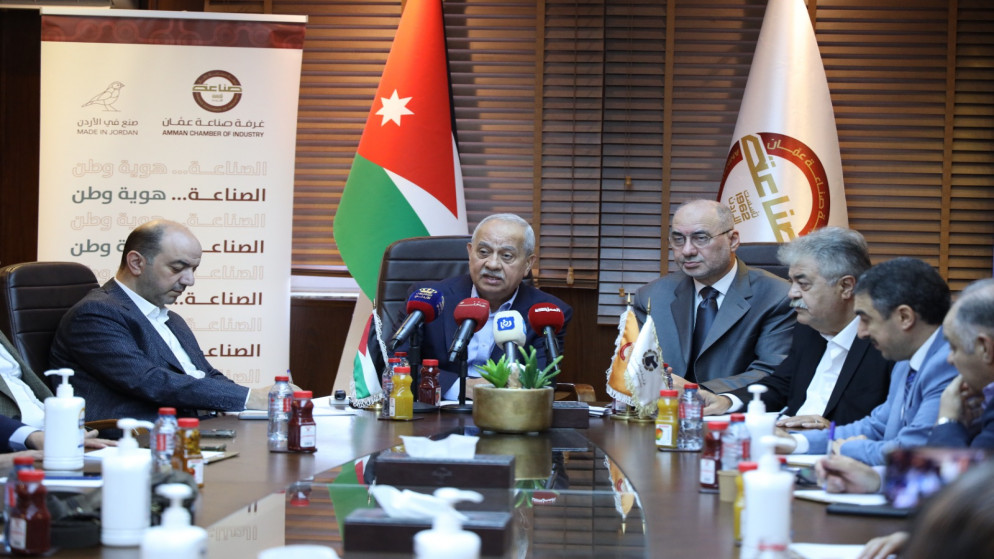 جانب من مؤتمر إطلاق الاستراتيجية الجديدة لحملة "صنع في الأردن". (صناعة عمان)