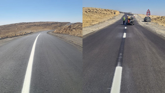  أشغال معان تنتهي من مشروع صيانة طريق الرصيف الملوكي 