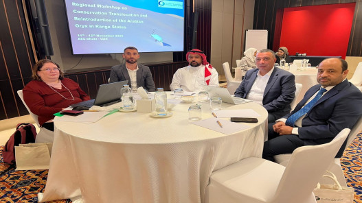  محمية رم تشارك باجتماع الأمانة العامة لصون المها العربي في الإمارات 