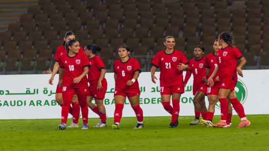  منتخب السيدات لكرة القدم يفوز على نظيره الفلسطيني ويتوج بلقب بطولة غرب آسيا التاسعة 