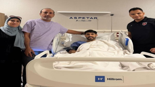  اللاعب يزن النعيمات يعلن نجاح عمليته الجراحية 