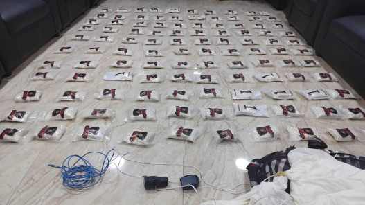  الجيش يحبط تهريب كميات كبيرة من المواد المخدرة بواسطة بالونات 