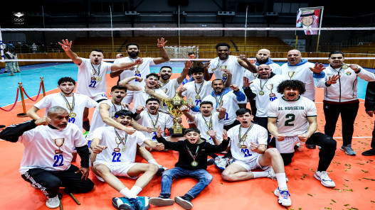  شباب الحسين يتوّج بطلا لدوري الأندية الممتازة للكرة الطائرة 