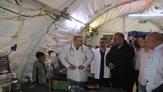  المستشفى الميداني الأردني جنوب غزة/9 يباشر أعماله 