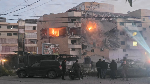  8 قتلى و31 مصابا على الأقل جراء غارة إسرائيلية على بيروت 