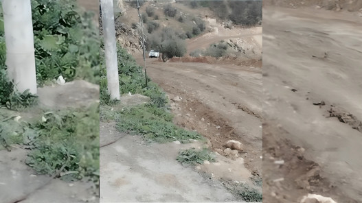  إغلاق احترازي لشارع يربط الكتة بالمنشية والحدادة في جرش بسبب انجراف أتربه 